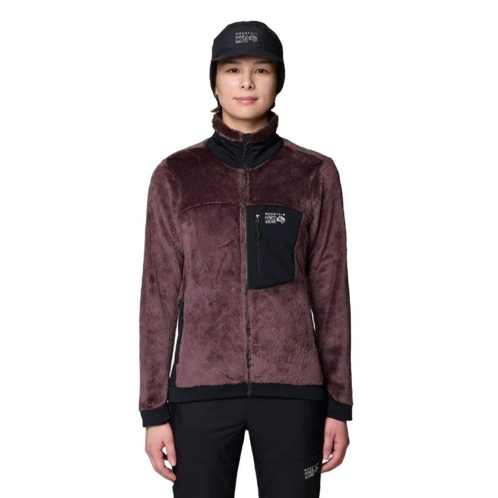 Front view of Mountain Hardwear Women’s Polartec High Loft Jacket in Carob