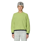 Front view of Mountain Hardwear Women’s Summit Grid Big Grid Crew in Bright Lichen