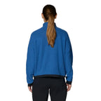 Back view of Mountain Hardwear Women’s Summit Grid Big Grid Half Zip in Berry Blue