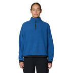 Front view of Mountain Hardwear Women’s Summit Grid Big Grid Half Zip in Berry Blue