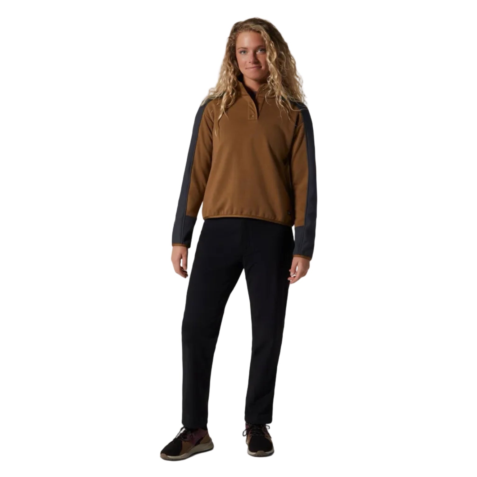Front full view of Mountain Hardwear Women’s Yumalina Lined Pant in Black