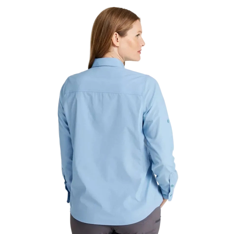 Women's No Fly Zone Long Sleeve Shirt in  back view