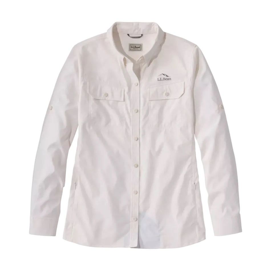 Women's No Fly Zone Long Sleeve Shirt in Sea Salt front view