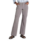 Women's No Fly Zone Zip-Off Pants in Dark Silt front view