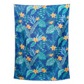 Front view of Nomadix Blanket Towel in Palms Dusk featuring a tropical palm pattern