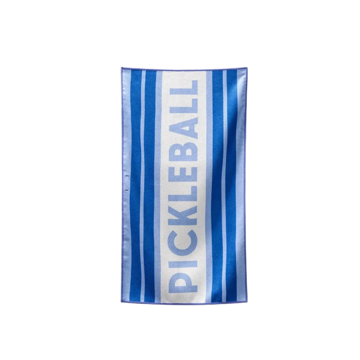 Front view of Nomadix Pickleball Towel in Pickleball Coastal Blue featuring sporty printed design