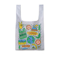 Front view of Nomadix Pocket Tote in Respect Your Mother featuring environmental artwork