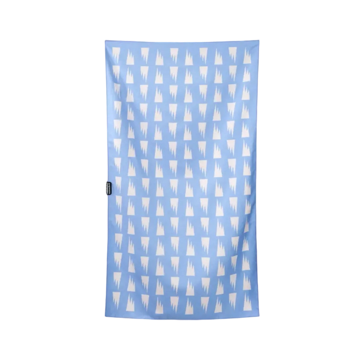 Front view of Nomadix Ultralight Towel in Summit Coastal Blue featuring outdoor-inspired printed design