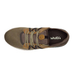 OluKai Mio Li Mustang Dark Java top view showing breathable mesh upper