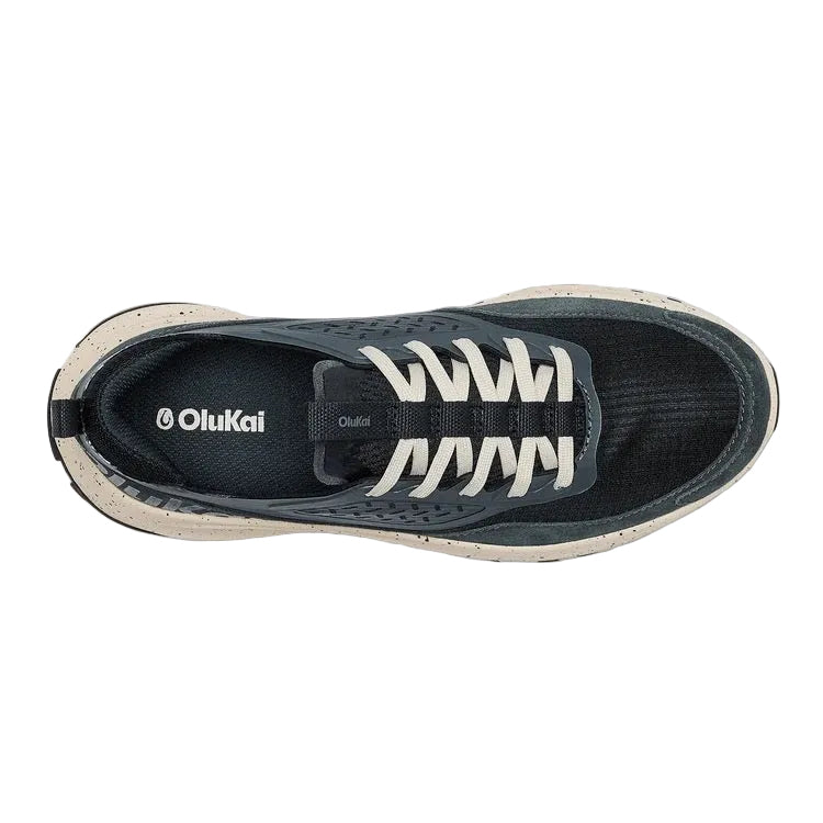 Top view of the women’s OluKai Makiki Shoe in Lava Rock/Dark Shadow
