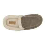 Top view of OluKai women’s Nohea Kolo mule slipper in Walnut/Walnut with genuine shearling lining