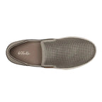 Top view of women’s OluKai Pehuea slip-on shoes in Taupe Grey/Taupe Grey