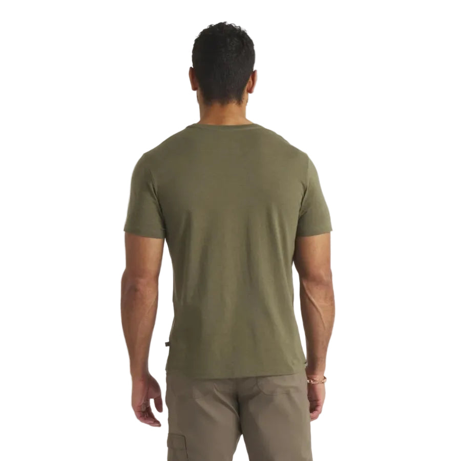 PAKA Men's Essential Tee in Andean Moss back view