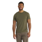 PAKA Men's Essential Tee in Andean Moss front view on model
