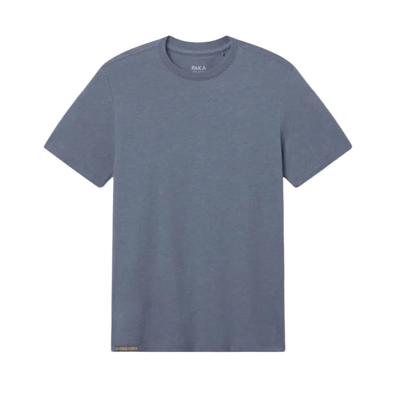PAKA Men's Essential Tee in Bluestone front view