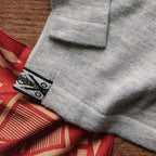 PAKA The Original Crew in Light Grey showing soft alpaca knit and hem detail