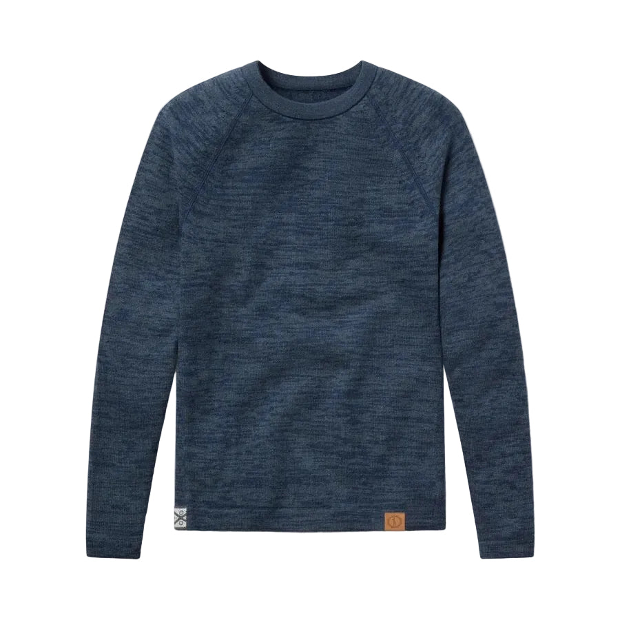 PAKA The Original Crew alpaca sweater in Navy front view