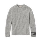 PAKA The Costa unisex alpaca Merino sweater in Light Grey front view