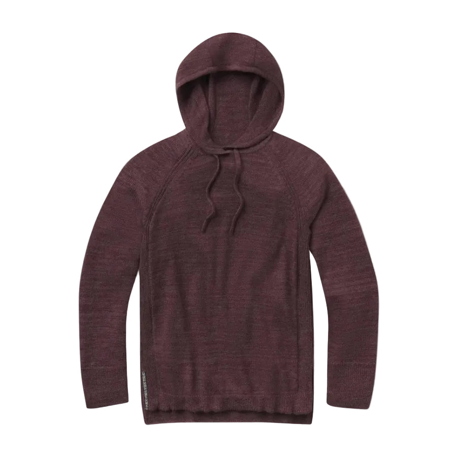 PAKA The Hoodie unisex alpaca pullover in Raisin front view