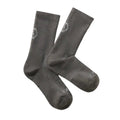 PAKA Trail Crew Socks in Forage with ribbed crew height and cushioned footbed