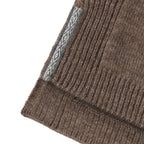 PAKA Women's Hoodie in Fossil showing ribbed knit and hem detail