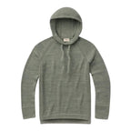 PAKA Women's Hoodie in Willow front view with drawstring hood and ribbed cuffs