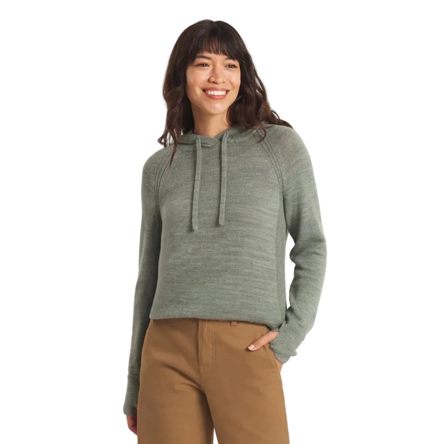 Women's PAKA Hoodie in Willow shown on model