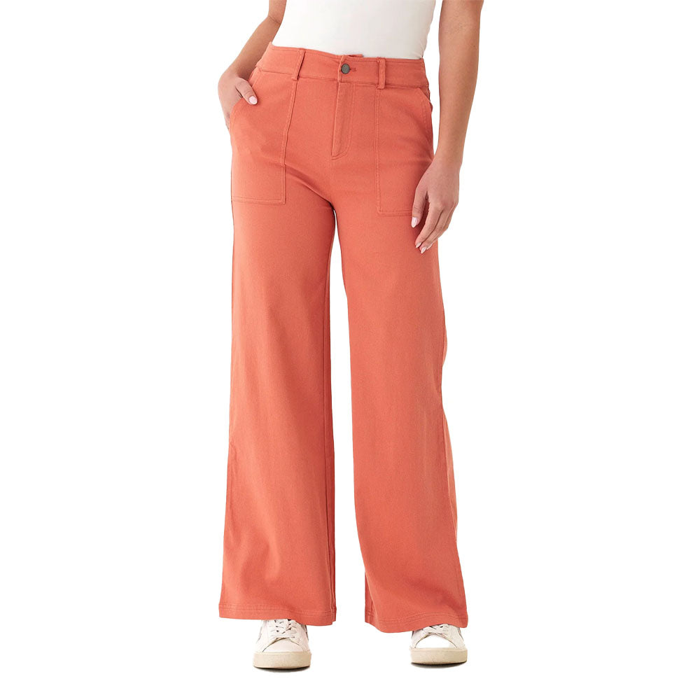 Pamela Stretch Twill Wide Leg Pant
