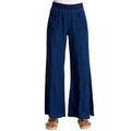 Florentine Mock-Denim Wide-Leg Pant