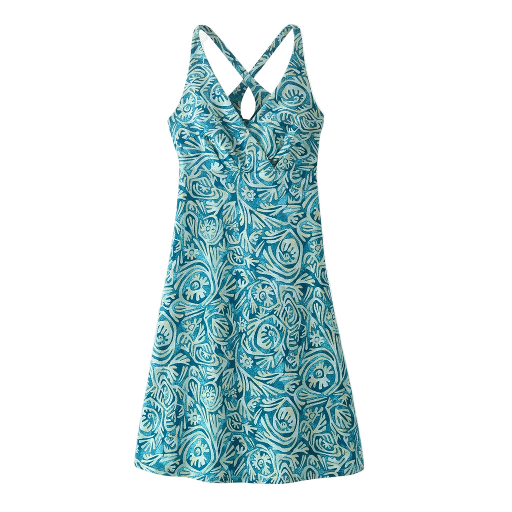 Patagonia Amber Dawn Dress Earthen Thin Ice front view