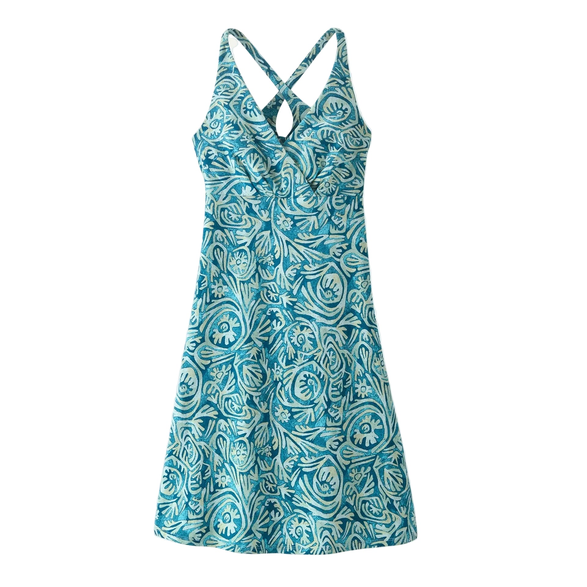Patagonia Amber Dawn Dress Earthen Thin Ice front view
