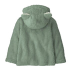 Patagonia Baby Furry Friends Hoody in Curious Seal Patch Cover Green back view
