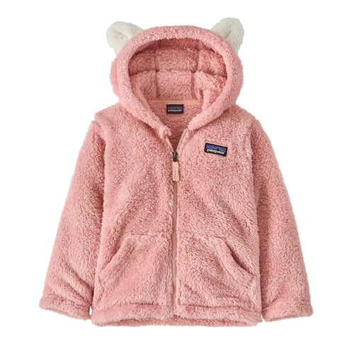 Patagonia Baby Furry Friends Hoody in Mallow Pink front view