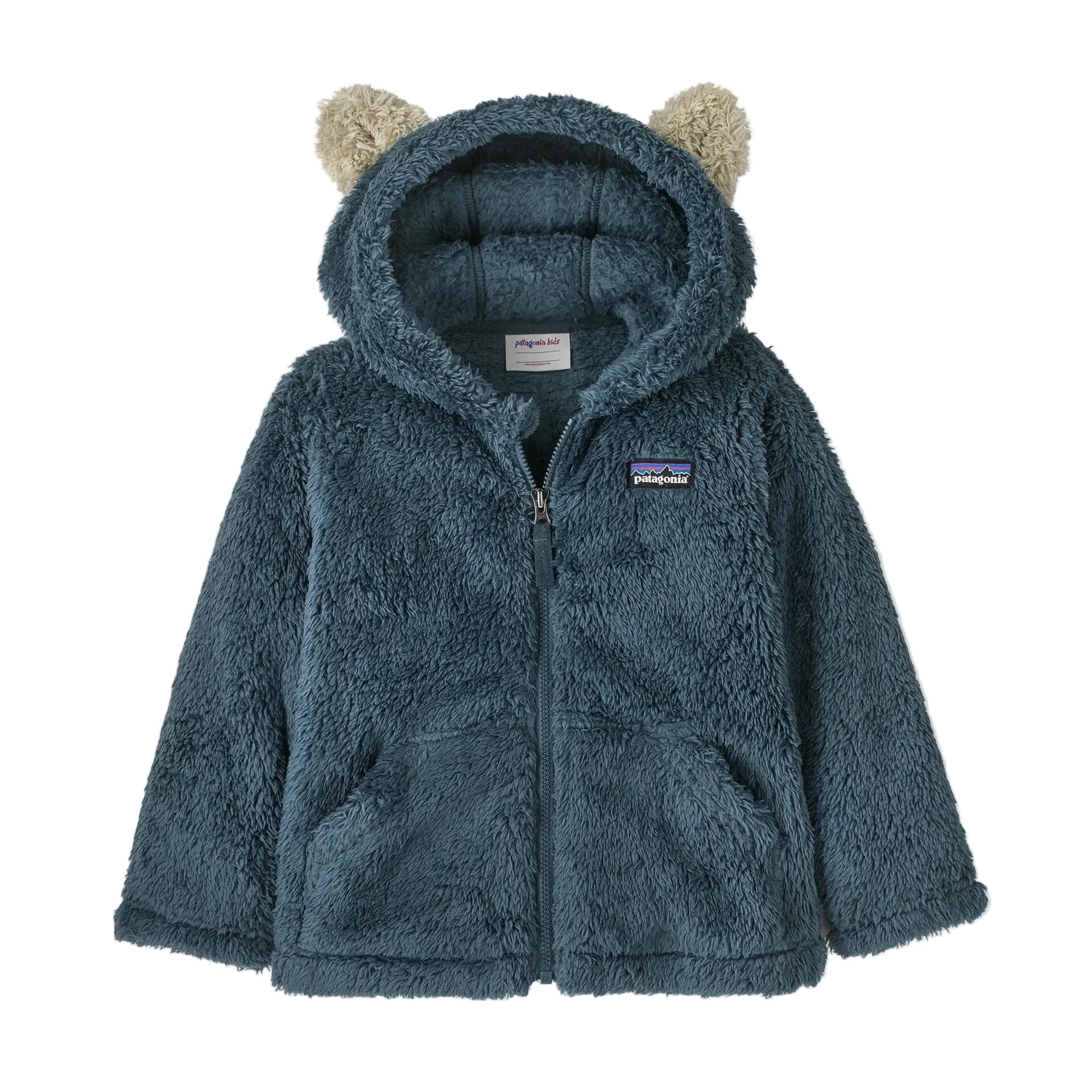 Patagonia Baby Furry Friends Hoody in Summit Blue front view