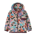 Patagonia Baby Micro D Snap-T Fleece Jacket in Hopes and Blooms Fuzzy Mauve front view