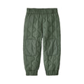 Patagonia Baby Quilted Puff Joggers in Hemlock Green front view