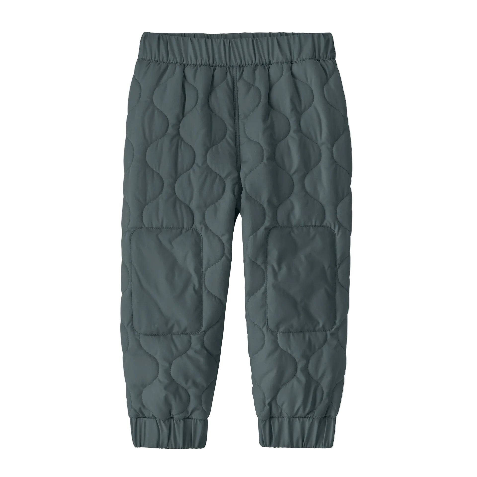 Patagonia Baby Quilted Puff Joggers in Summit Blue front view