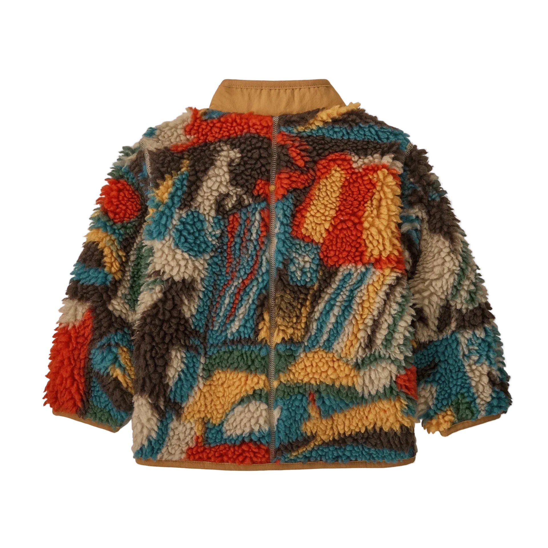 Patagonia Baby Retro-X Jacket in Let's Chat More Den Brown back view