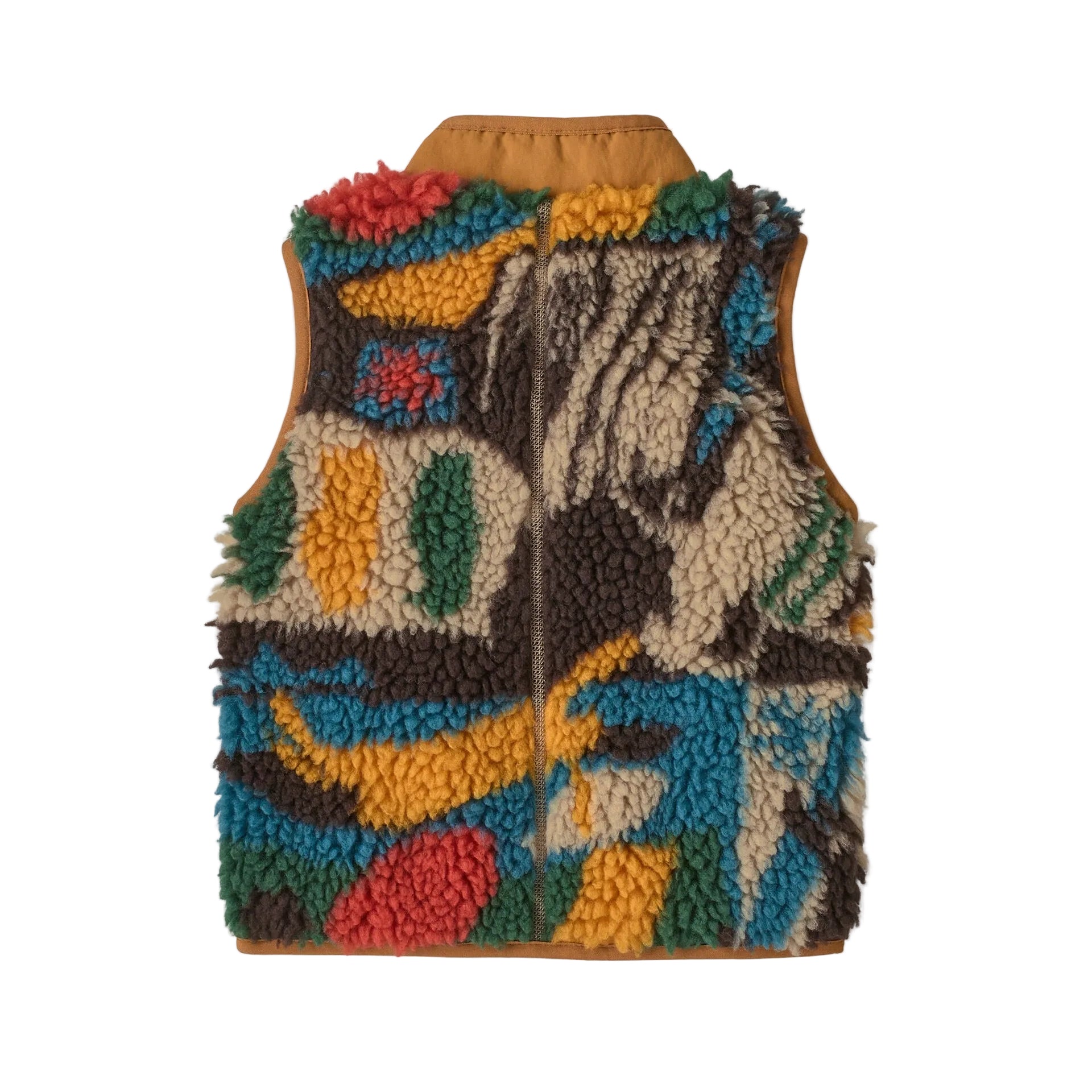 Patagonia Baby Retro-X Vest in Let's Chat More Den Brown back view