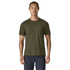 Patagonia Capilene Cool Trail Shirt in Basin Green recycled polyester TENCEL fabric front view