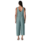 Patagonia Garden Island Jumpsuit Whole Weave Blue Sage V-back view