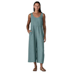 Patagonia Garden Island Jumpsuit Whole Weave Blue Sage front view