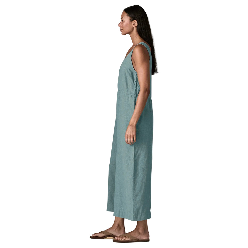 Patagonia Garden Island Jumpsuit Whole Weave Blue Sage side view