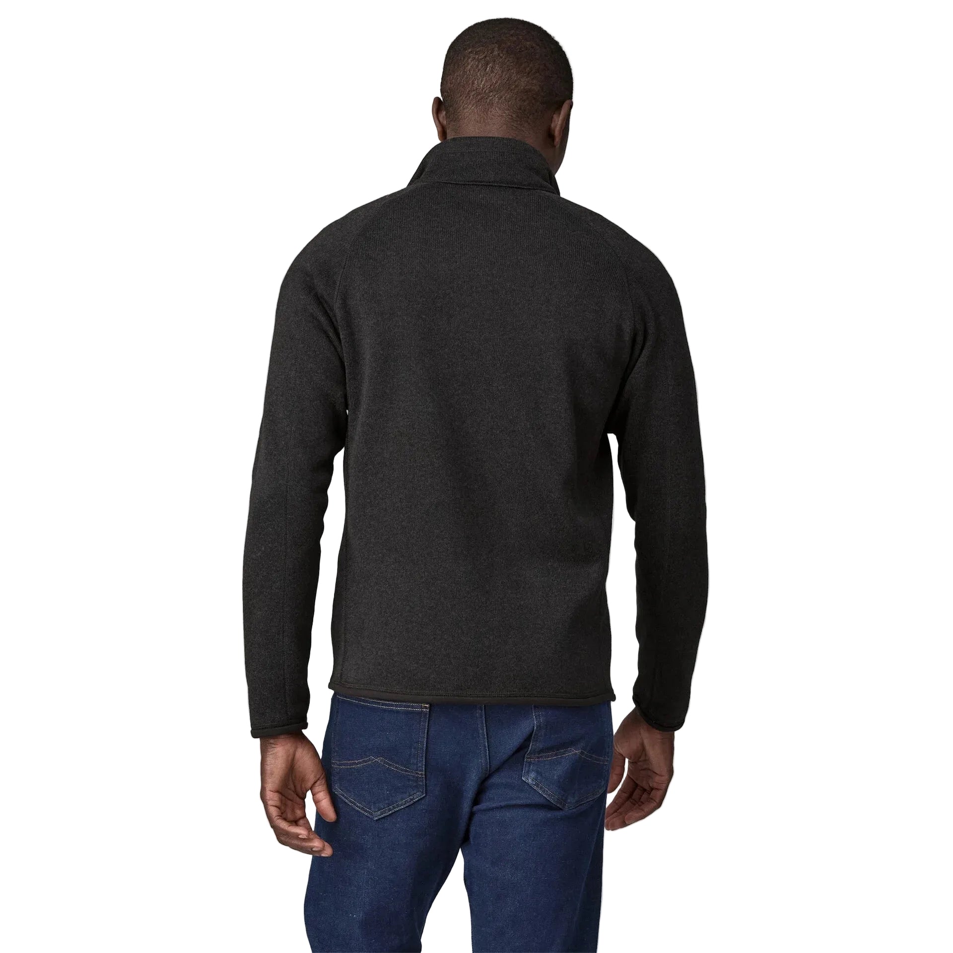 Patagonia Men's Better Sweater Jacket in Black back view