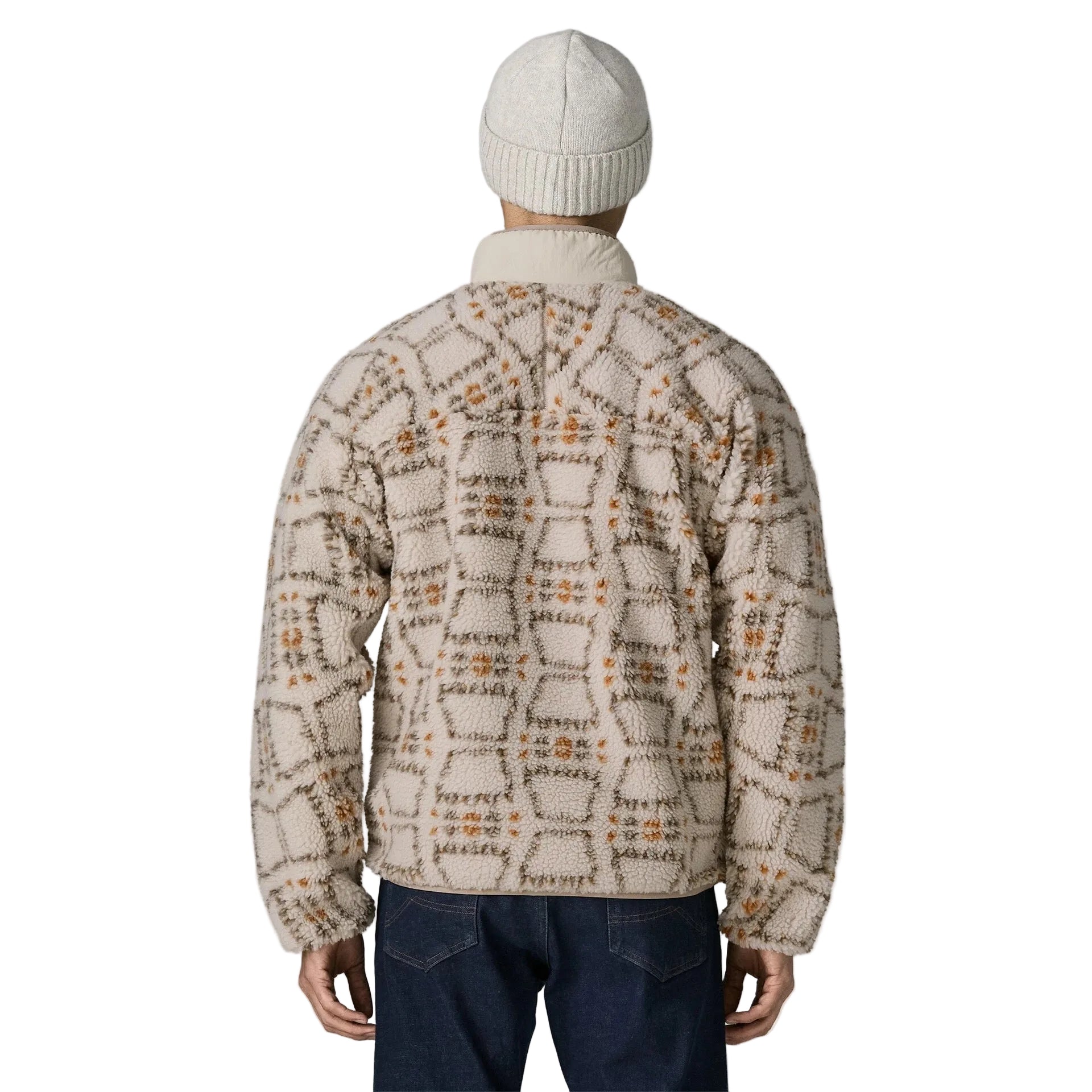 Patagonia Men's Classic Retro-X Jacket in Snowshoe Hare Natural back view