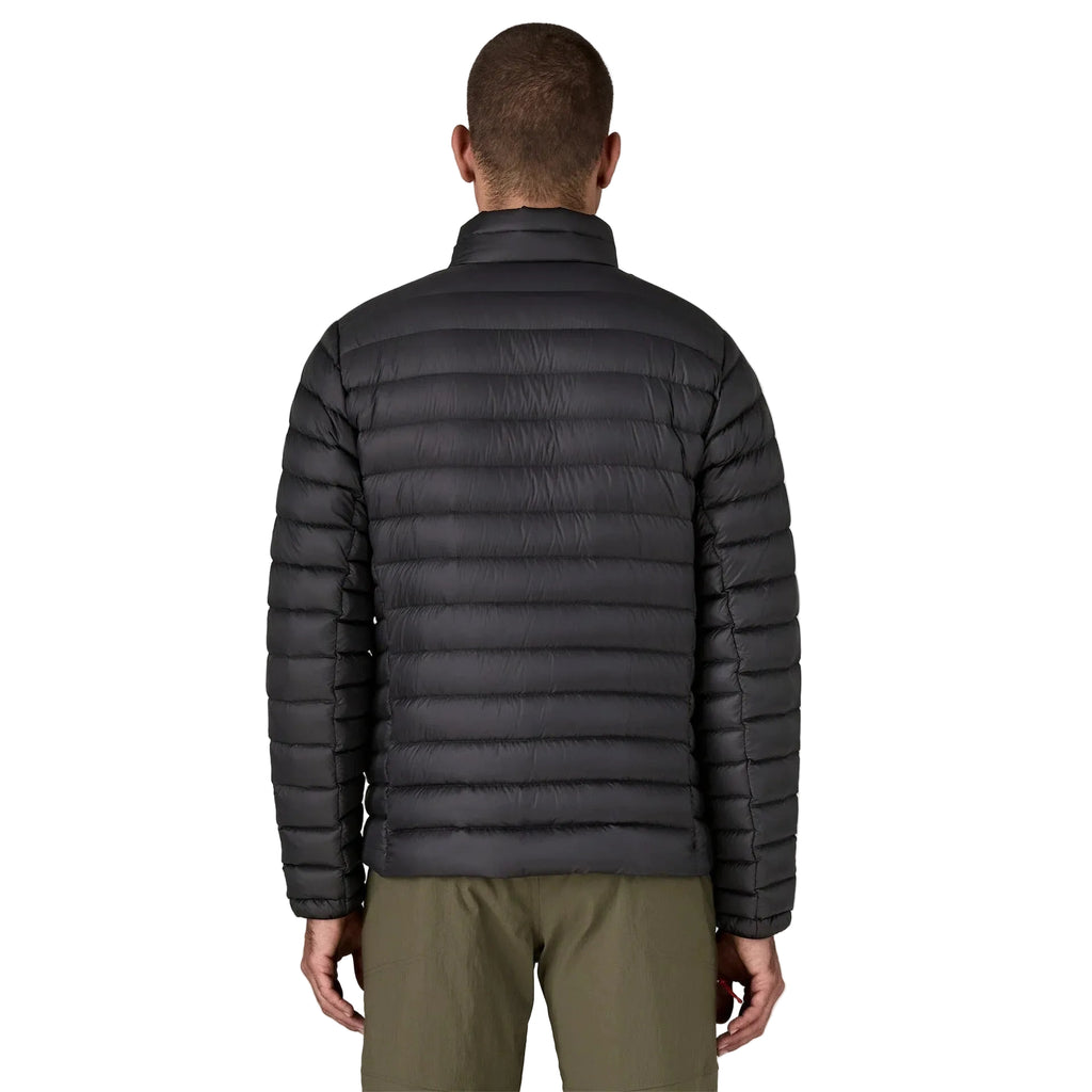 Patagonia Men's Down Sweater Jacket in Black back view