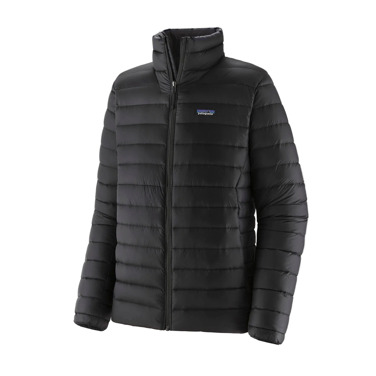 Patagonia Men's Down Sweater Jacket in Black front view