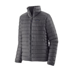 Patagonia Men's Down Sweater Jacket in Forge Grey with Forge Grey front view
