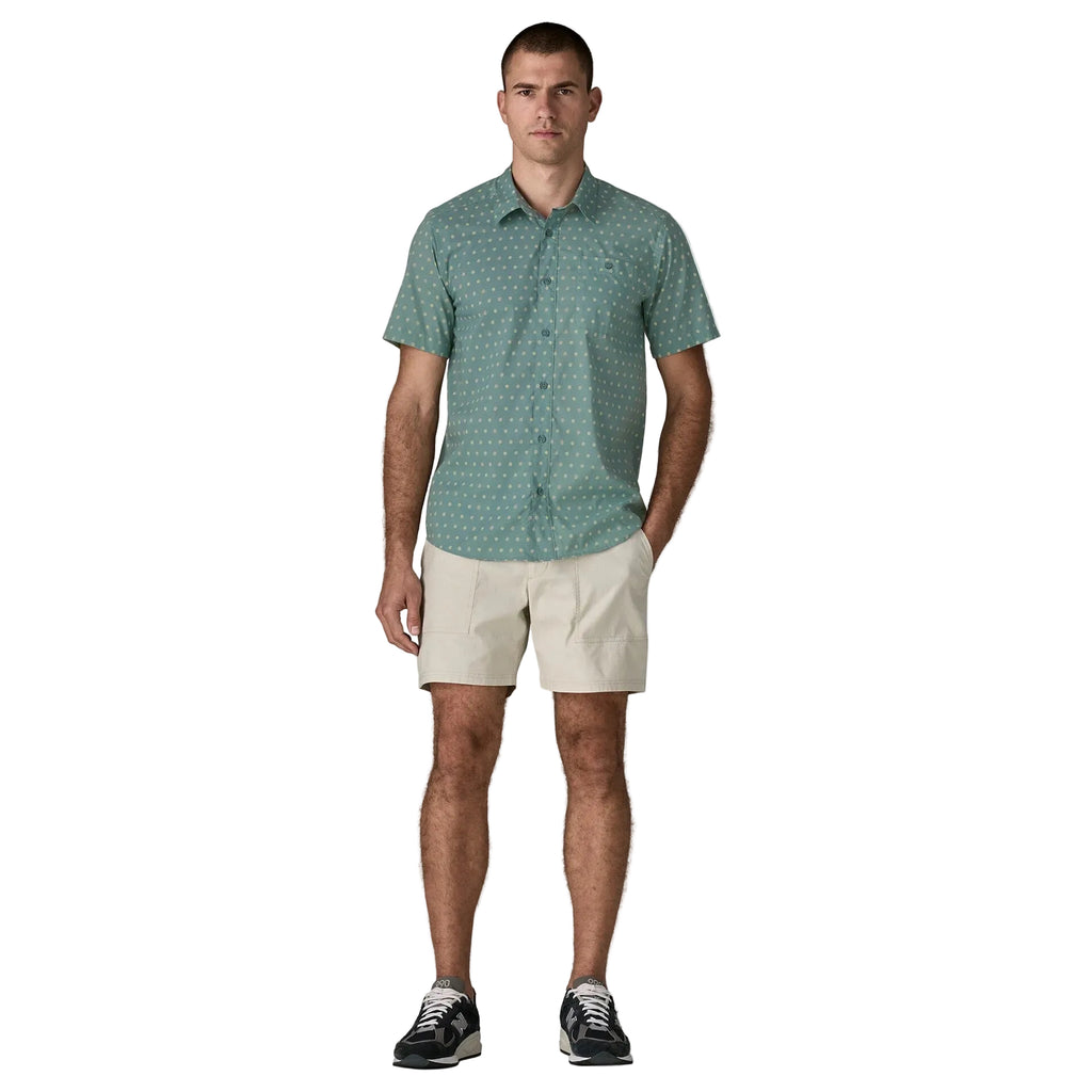 Patagonia Men's Go-To Shirt in Suns Blue Sage full-body view