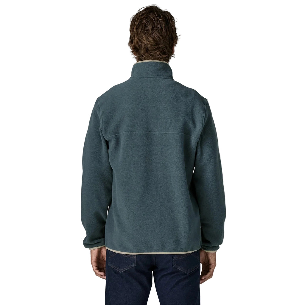 Patagonia Men's Lightweight Synchilla Snap-T Pullover in Summit Blue back view